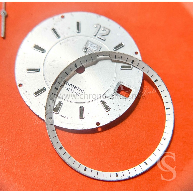 Tag Heuer Genuine used Watch spare for restore Silver Dial 26mm and bezel, handset for sale