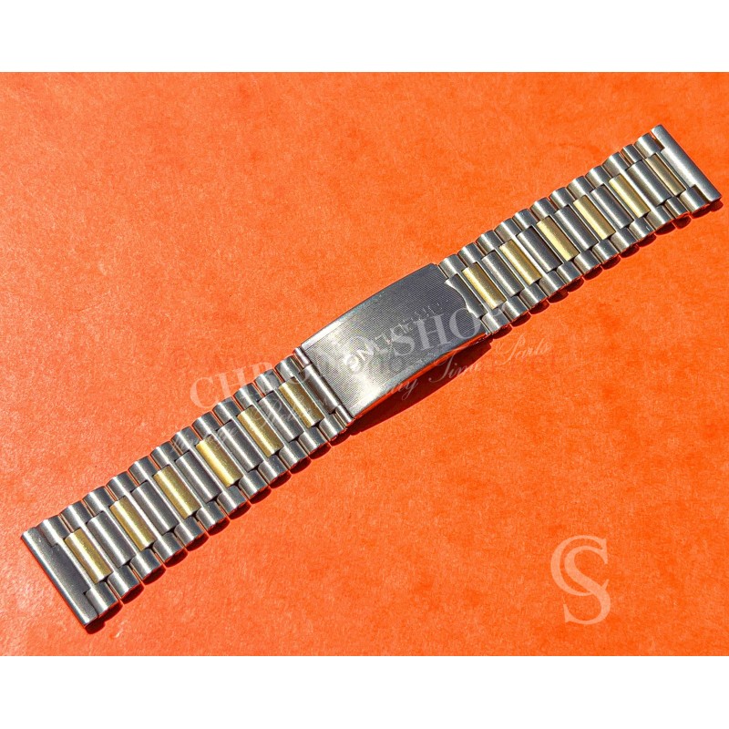 Breitling Rare vintage 90's bracelet 20mm titane or jaune Montres Repetition Minutes Aerospace Ref E65062