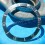 ROLEX RARE FADED PATINE BLEU PASTEL INSERT MONTRES 168000,16800,16610 SUBMARINER DATE LUMINOVA