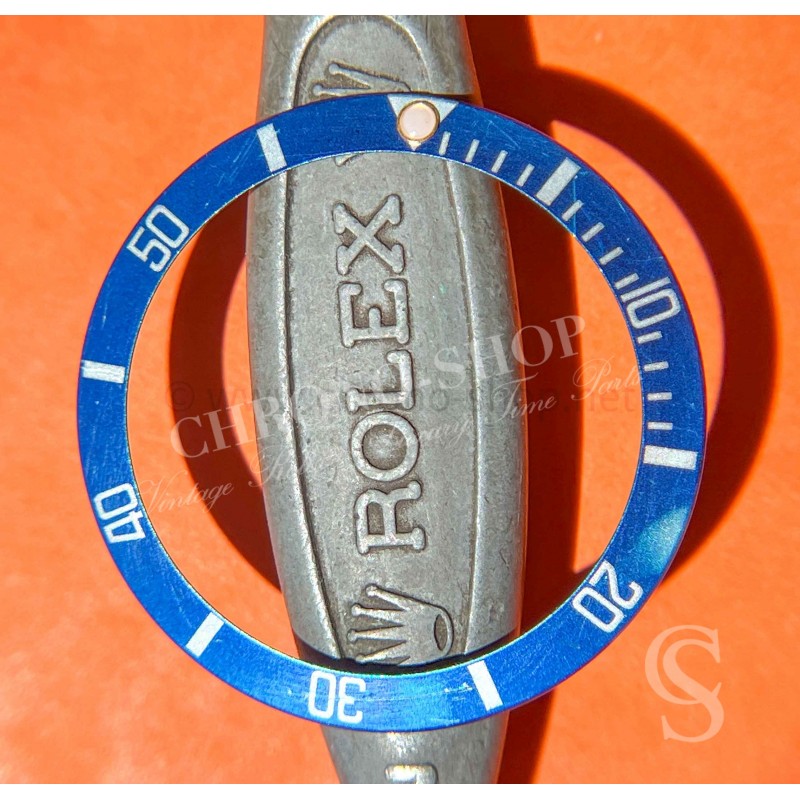 ROLEX RARE FADED INSERT BLEU GRADUE LUNETTE BLEU MONTRES SUBMARINER DATE 16613,16618,16803,16808