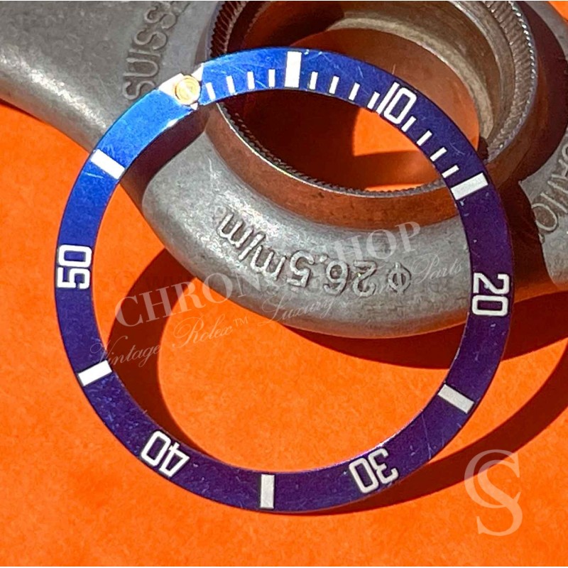 Genuine Rolex Submariner 16803 16613 16808 16618 Blue & Gold Watch Bezel Insert