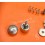 HUBLOT Rare original preowned lot of Watch spares crown pusher, springs,crown logo He Ø6mm