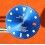 RARE CADRAN SUBMARINER DATE BLEU 16803, 16808, 16613, 16618 cal 3035, 3135 LUMINOVA version OR / BITONS