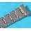 VINTAGE 60's BRACELET 7206 PARTS ROLEX RIVETS LINKS SSTEEL 20mm PART WITH ENDLINK 80