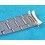 VINTAGE 60's PARTIE BRACELET 7206 ROLEX MAILLONS RIVETS ACIER 20mm AVEC EMBOUTS ENDLINK 80