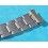 VINTAGE 60's BRACELET 7206 PARTS ROLEX RIVETS LINKS SSTEEL 20mm PART WITH ENDLINK 80