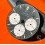 ENICAR Rare Original watch dial black and white 60's chronograph sherpa Jet Graph MK III Enicar 101 cal Valjoux 724