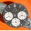 ENICAR Rare Original watch dial black and white 60's chronograph sherpa Jet Graph MK III Enicar 101 cal Valjoux 724