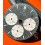 ENICAR Rare Original watch dial black and white 60's chronograph sherpa Jet Graph MK III Enicar 101 cal Valjoux 724