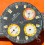 Fortis Marinemaster 8001 Rare original Cadran Tritium couleur noir Chronos orange Valjoux 72