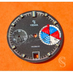 Yema Yachtingraf 1960 Rare Cadran vintage 70's Manuel Automatique Ref.9312 Cal.Valjoux 7734