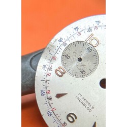 AETOS Genève 34mm 60's Watch dial part silver color incabloc chronograph calibre Valjoux 7733 vintages sports watches