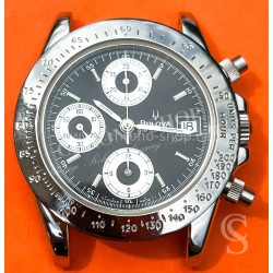 Bulova Rare Montre acier Chronographe automatique 39mm style Daytona Calibre 7750 Bulova 13067