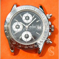 Bulova Rare Montre acier Chronographe automatique 39mm style Daytona Calibre 7750 Bulova 13067