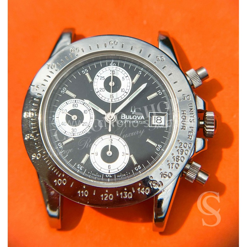 Bulova Rare vintage watch mens chronograph 39mm Cal Valjoux 7750 Ref. 13067 circa 1990-1999 Rolex daytona style