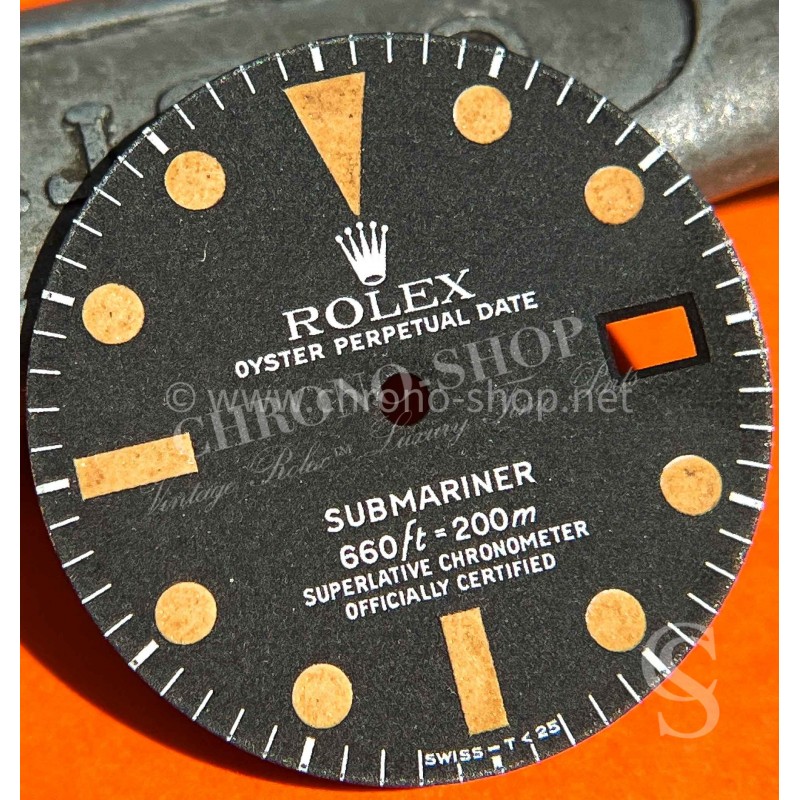 Rolex 1971 Vintage Original 1680 Rolex tritium Dial Mark II Beyeler Submariner Date Exquisite yellow Patina Cal 1570