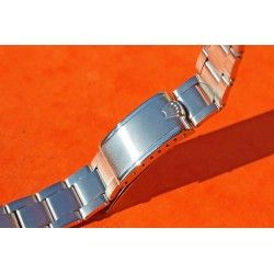 ◄ VINTAGE 1969 BRACELET 7206 ROLEX 3.69, MAILLONS RIVETS ACIER 20mm AVEC EMBOUTS ENDLINKS 80 & 58 ►