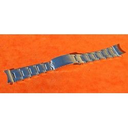 ◄ VINTAGE 1969 BRACELET 7206 ROLEX 3.69, MAILLONS RIVETS ACIER 20mm AVEC EMBOUTS ENDLINKS 80 & 58 ►