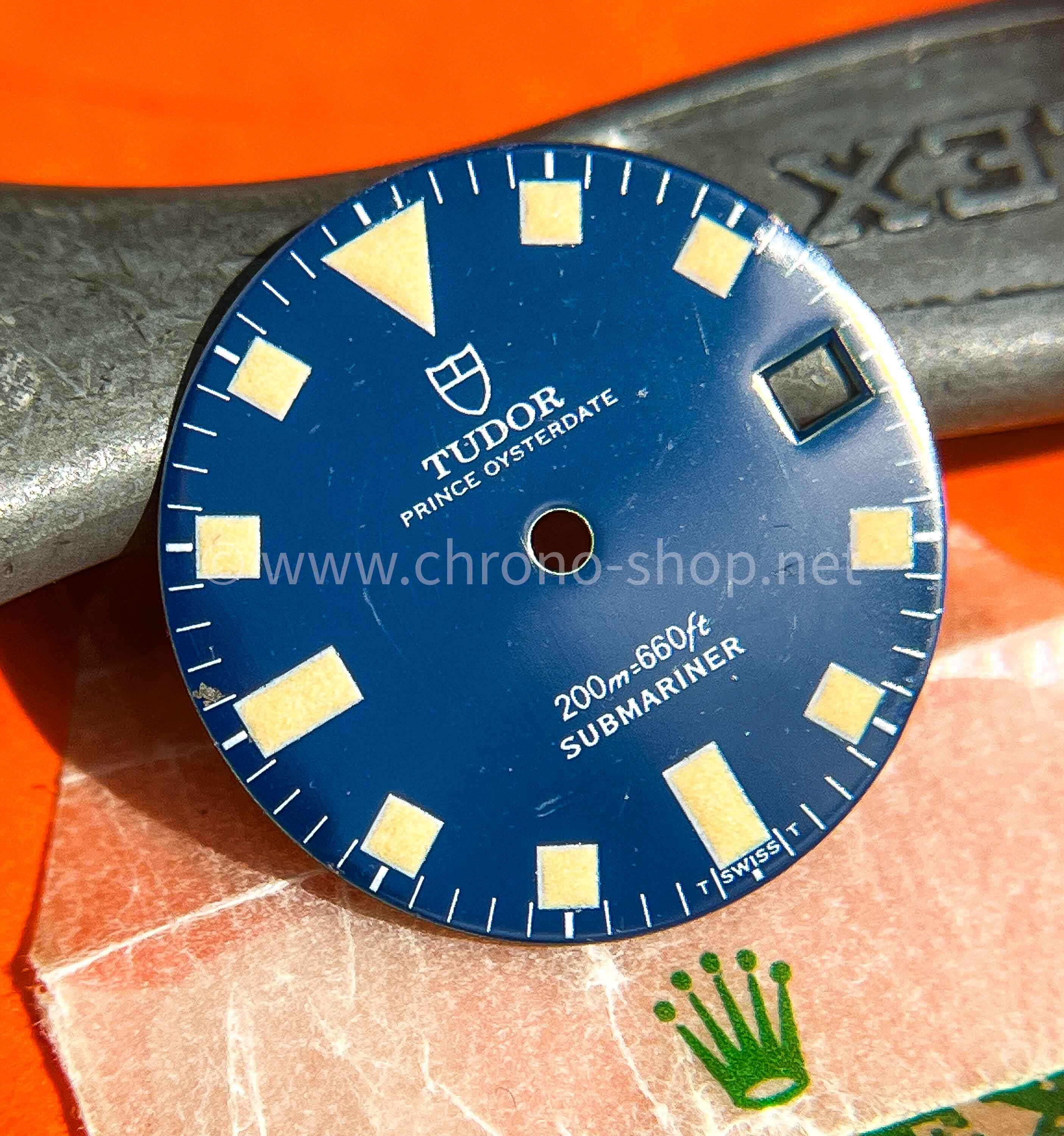 Tudor Submariner 9411 Vintage Blue dial Tritium Yellow color Snowflakes Genuine 94110 7021 fits ETA 2784 2484