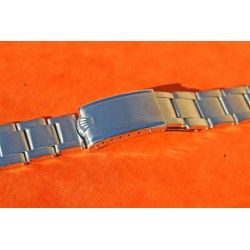 ◄ VINTAGE 1969 BRACELET 7206 ROLEX 3.69, MAILLONS RIVETS ACIER 20mm AVEC EMBOUTS ENDLINKS 80 & 58 ►