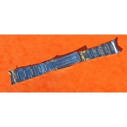 ◄ VINTAGE 1969 BRACELET 7206 ROLEX 3.69, MAILLONS RIVETS ACIER 20mm AVEC EMBOUTS ENDLINKS 80 & 58 ►