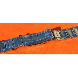 ◄ VINTAGE 1969 BRACELET 7206 ROLEX 3.69, MAILLONS RIVETS ACIER 20mm AVEC EMBOUTS ENDLINKS 80 & 58 ►