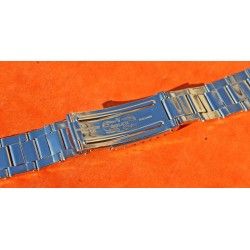 ◄ VINTAGE 1969 BRACELET 7206 ROLEX 3.69, MAILLONS RIVETS ACIER 20mm AVEC EMBOUTS ENDLINKS 80 & 58 ►