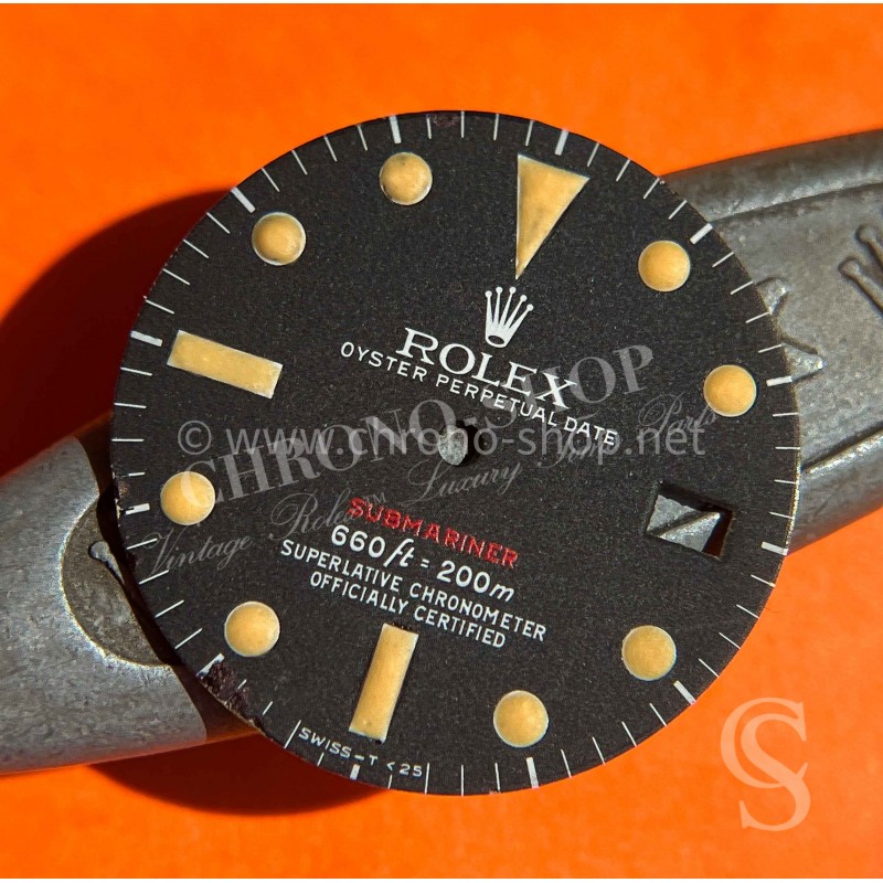 Aftermarket Customized Rolex style Dial For vintages watches Rolex Submariner 1680 Red Line Caliber 1570