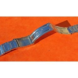 ◄ VINTAGE 1969 BRACELET 7206 ROLEX 3.69, MAILLONS RIVETS ACIER 20mm AVEC EMBOUTS ENDLINKS 80 & 58 ►