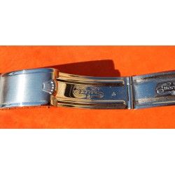 ◄ VINTAGE 1969 BRACELET 7206 ROLEX 3.69, MAILLONS RIVETS ACIER 20mm AVEC EMBOUTS ENDLINKS 80 & 58 ►