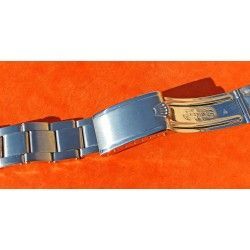 ◄ VINTAGE 1969 BRACELET 7206 ROLEX 3.69, MAILLONS RIVETS ACIER 20mm AVEC EMBOUTS ENDLINKS 80 & 58 ►