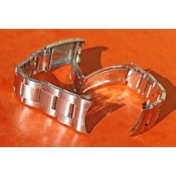 ◄ VINTAGE 1969 BRACELET 7206 ROLEX 3.69, MAILLONS RIVETS ACIER 20mm AVEC EMBOUTS ENDLINKS 80 & 58 ►