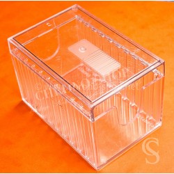 Rolex transparent sliding plastic Storage tools spares Crystals Tropics 19,18,16 Cyclops 127,116  Sapphires glasses