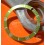 Rolex Submariner date 16610 LV Original bezel insert inlay for repair Metal Olive Green Color