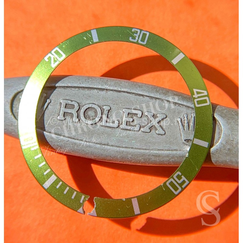 ROLEX AUTHENTIQUE & RARE 16610 LV INSERT VERT SUBMARINER DATE LIMITÉE DISQUE DE LUNETTE