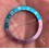 Rolex Amazing Vintage Bezel insert Graduated Faded PEPSI Pink pastel Turquoise colors GMT MASTER 1675,16750 Watch inlay part