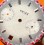 Kelek Cadran vintage gris et rouge calibre Valjoux 7734 Chronographe montres vintages acier