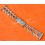 Rare 60's Swiss band Ssteel Watch Rivets Flats opened links Sport Bracelet 24,22,20,18mm Zenith,Enicar,Longines,Heuer,Omega