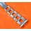 Rare 60's Swiss band Ssteel Watch Rivets Flats opened links Sport Bracelet 24,22,20,18mm Zenith,Enicar,Longines,Heuer,Omega