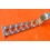 Rare 60's Swiss band Ssteel Watch Rivets Flats opened links Sport Bracelet 24,22,20,18mm Zenith,Enicar,Longines,Heuer,Omega