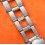 Rare 60's Swiss band Ssteel Watch Rivets Flats opened links Sport Bracelet 24,22,20,18mm Zenith,Enicar,Longines,Heuer,Omega
