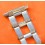 Rare 60's Swiss band Ssteel Watch Rivets Flats opened links Sport Bracelet 24,22,20,18mm Zenith,Enicar,Longines,Heuer,Omega