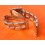 Rare 60's Swiss band Ssteel Watch Rivets Flats opened links Sport Bracelet 24,22,20,18mm Zenith,Enicar,Longines,Heuer,Omega