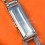 Rare 60's Swiss band Ssteel Watch Rivets Flats opened links Sport Bracelet 24,22,20,18mm Zenith,Enicar,Longines,Heuer,Omega