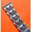 Vintage 70's Bracelet Acier plié motifs X Montres 19mm montres vintages ZENITH,Heuer,IWC,Breitling,Movado,Enicar,OMEGA
