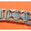 Vintage 70's Bracelet Acier plié motifs X Montres 19mm montres vintages ZENITH,Heuer,IWC,Breitling,Movado,Enicar,OMEGA