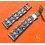 Vintage 70's Bracelet Acier plié motifs X Montres 19mm montres vintages ZENITH,Heuer,IWC,Breitling,Movado,Enicar,OMEGA