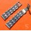 Vintage 70's Rare Swiss band Ssteel X style Watch Folded links Bracelet Zenith,Longines,Heuer,Omega 19mm ends