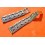 Vintage 70's Rare Swiss band Ssteel X style Watch Folded links Bracelet Zenith,Longines,Heuer,Omega 19mm ends
