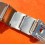 Bracelet vintage incurvé 24mm 70's Acier montres vintages Zenith,Tissot,Heuer,IWC,Breitling,Movado,Enicar,Omega,ZRC